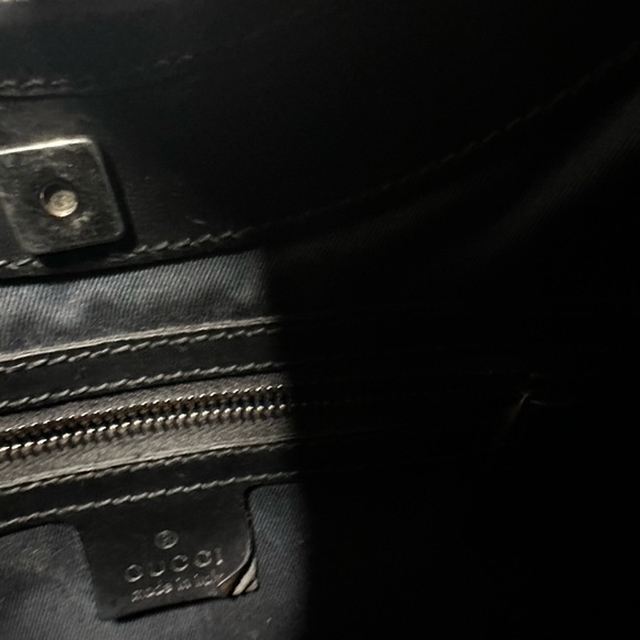 Authentic Gucci Black Patterned Hobo Bag - Picture 11 of 15